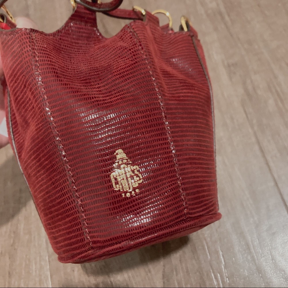 Mark cross suede leather bucket pouch - Picture 6 of 7